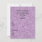 ウェディングフラットカード (裏面)