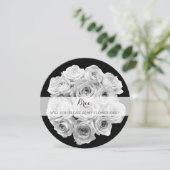 ウェディングフラワーガールにお願いする詩とバラの花束 招待状 (スタンド正面)