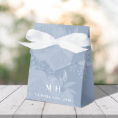 ウェディングフラワーズボタニカルブルースクリプトタイポグラフィ フェイバーボックス