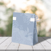 ウェディングフラワーズボタニカルブルースクリプトタイポグラフィ フェイバーボックス