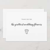 ウェディングフラワーフローリスト サンキューカード (正面/裏面)