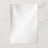 ウェディングフラワーベルピンクブルーリボン美しい エンクロージャーカード (裏面)