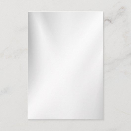 ウェディングフラワーベルピンクブルーリボン美しい エンクロージャーカード (裏面)