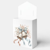 ウェディングフラワーベルピンクブルーリボン美しい フェイバーボックス (オープン)