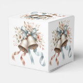 ウェディングフラワーベルピンクブルーリボン美しい フェイバーボックス (裏面サイド)