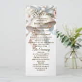 ウェディングフラワーベルピンクブルーリボン美しい プログラム (スタンド正面)