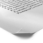 ウェディングフラワーベルピンクブルーリボン美しい ポスター (角)