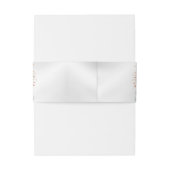 ウェディングフラワーベルピンクブルーリボン美しい 招待状ベリーバンド (裏面例)