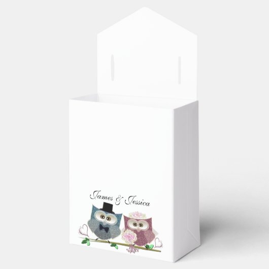 ウェディングフールズアート付きテントの好意ボックス フェイバーボックス (オープン)