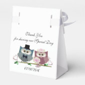 ウェディングフールズアート付きテントの好意ボックス フェイバーボックス (裏面サイド)