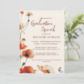 ウェディングブライドとパピー・フラワーズのフラワーブランچ 招待状 (スタンド正面)