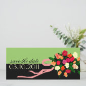 ウェディングブーケ セーブ・ザ・デート・アナウンスメント 招待状 (スタンド正面)