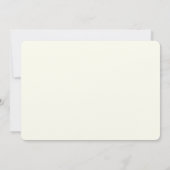 ウェディングブーケ パープル 水彩 招待状 (裏面)