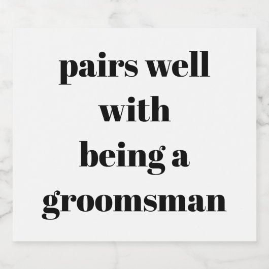 ウェディングプランナーからのお願い あなたは私のウェディングプランナーになってくれますか? ビールラベル (シングルラベル)