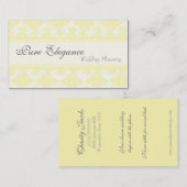 ウェディングプランナーのダマスク織の線条細工の名刺 名刺 (正面/裏面)