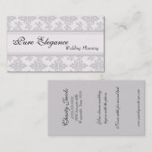 ウェディングプランナーのダマスク織の線条細工の名刺 名刺 (正面/裏面)
