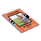 ウェディングプランナーのノートの写真のシマウマのオレンジ ノートブック (右側)