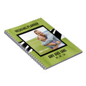 ウェディングプランナーのノートの写真のシマウマの緑 ノートブック (右側)