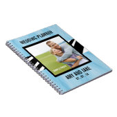 ウェディングプランナーのノートの写真のシマウマの青 ノートブック (右側)