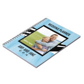 ウェディングプランナーのノートの写真のシマウマの青 ノートブック (左側)