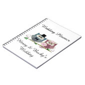 ウェディングプランナーのメモ帳を個人化して下さい ノートブック (左側)