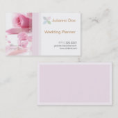 ウェディングプランナーの個人的なカード 名刺 (正面/裏面)