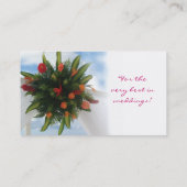 ウェディングプランナーの名刺のビーチ 名刺 (裏面)