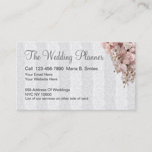 ウェディングプランナーの名刺 名刺 (正面)