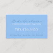 ウェディングプランナーの名刺 名刺 (裏面)