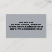 ウェディングプランナーの美容院の蝶カード 名刺 (裏面)