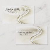 ウェディングプランナーの軽くエレガントなカーブ 名刺 (正面/裏面)