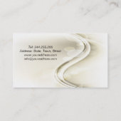 ウェディングプランナーの軽くエレガントなカーブ 名刺 (裏面)