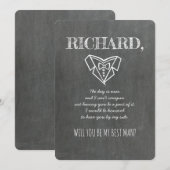 ウェディングプランナーまたはベストマンへのプレゼント提案 招待状 (正面/裏面)