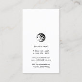 ウェディングプランナーイベント管理モノグラム 名刺 (裏面)