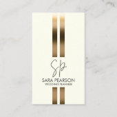 ウェディングプランナーイベント管理モノグラム 名刺 (正面)