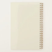 ウェディングプランナーエレガントシック水カラー金ゴールドフレーム プランナー手帳 (裏面)