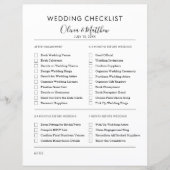 ウェディングプランナーシンプルチェックリストパーソナライズされた (正面)