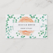 ウェディングプランナースパサロングリーンホワイト 名刺 (正面)