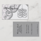 ウェディングプランナーダマスクシャンデリア名刺 名刺 (正面/裏面)