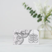 ウェディングプランナーダマスクシャンデリア名刺 名刺 (スタンド正面)