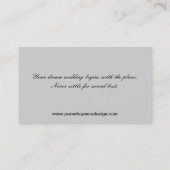 ウェディングプランナーダマスク塗り名刺 名刺 (裏面)