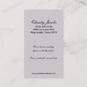 ウェディングプランナーダマスク塗り名刺 名刺 (裏面)
