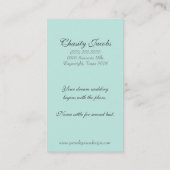 ウェディングプランナーダマスク塗り名刺 名刺 (裏面)