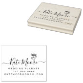 ウェディングプランナートリプルハートとクラウン ラバースタンプ (押印)