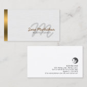 ウェディングプランナーパーソナルサービスモノグラム 名刺 (正面/裏面)