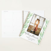 ウェディングプランナーフォトグリーン葉ズボタニカル プランナー手帳 (ディスプレー)