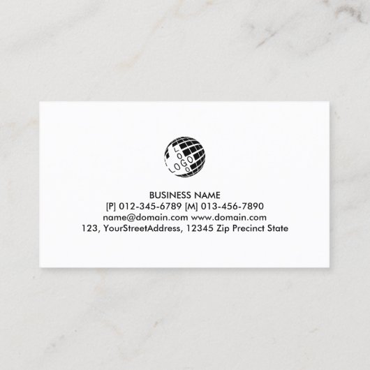 ウェディングプランナーフローラモノグラム 名刺 (裏面)