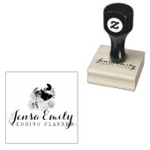 ウェディングプランナーブーケロゴアーティストスタジオ ラバースタンプ (押印)