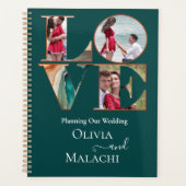 ウェディングプランナーモダン抽象芸術アガテ翡翠 プランナー手帳 (正面)