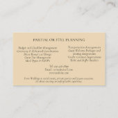 ウェディングプランナーヴィンテージビクトリアンレッドマグノリア 名刺 (裏面)